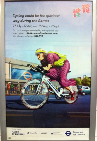 TFL Cycling Promotion in London Underground Station