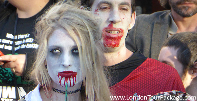 halloween celebration in Leicester square oct 2014