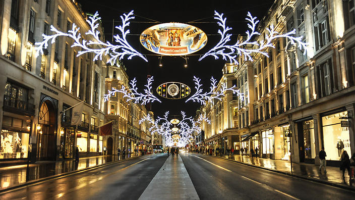 Regents Street christmas Lights 2014
