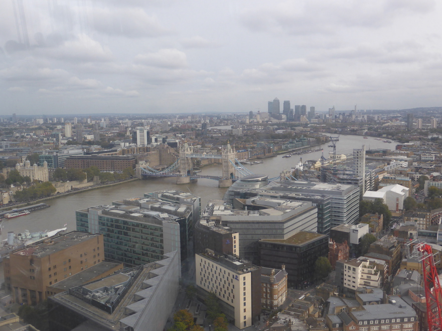 View of Tower Bridge from Oblix the Shard