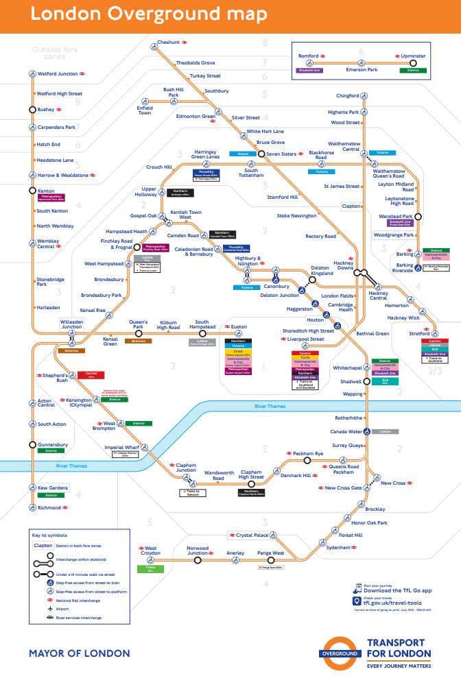 london overground map 2023