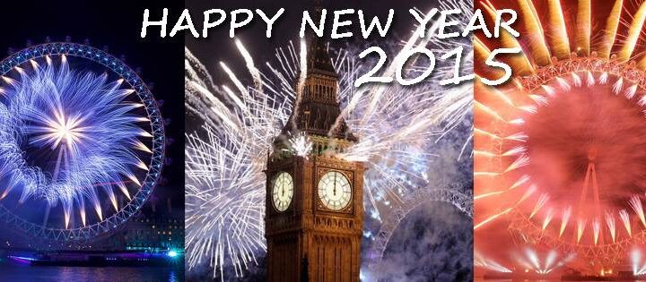 Happy New Year 2015|London Fireworks welcoming 2016|||||||||||