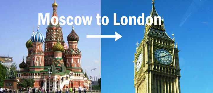 Moscow to London Tour Packages