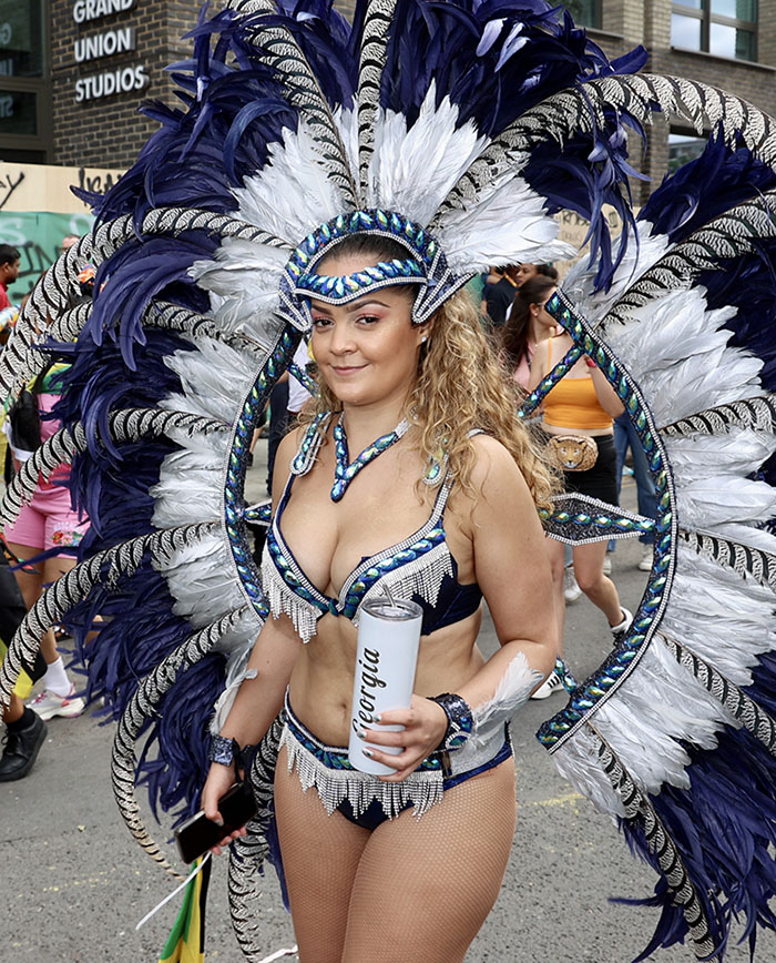 The dance performer went all out for her dress at Notting Hill Carnival 2022