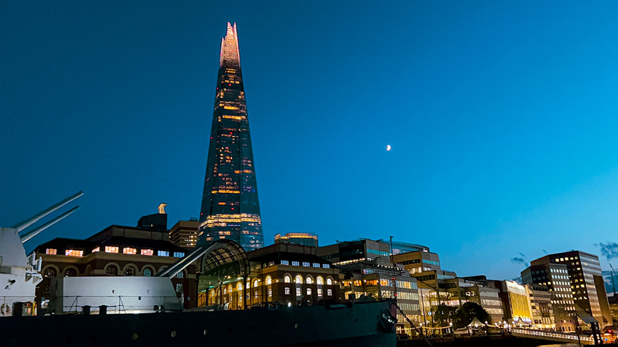 The Shard from the Dinner Cruise Thames River