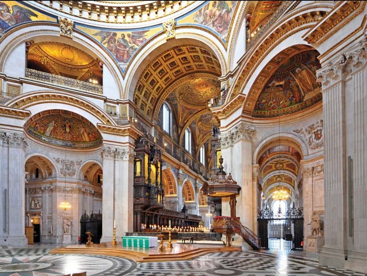 St Pauls Cathedral London the quire and grand organ