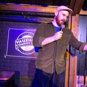 stand up comedian at vauxhall comedy club