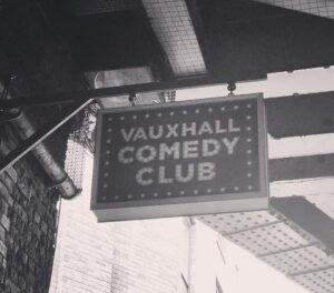 vauxhall comedy club billboard