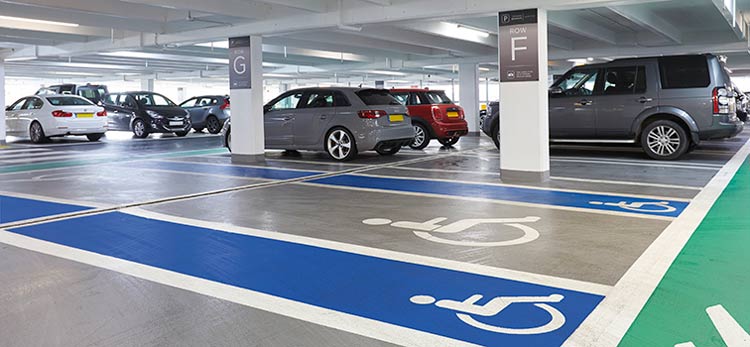 disabled parking at airport