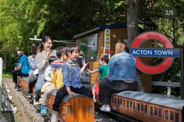 The London Transport Museum Miniature Railway rides