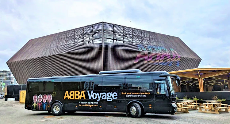 express bus transfers to abba voyage concert london
