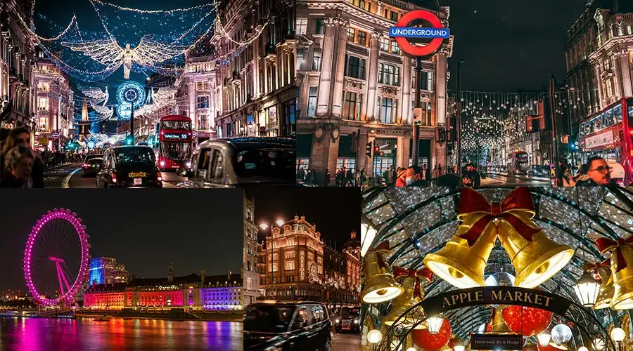 London Christmas Lights Tour: Iconic Streets, Magical Displays & Festive Photo Spots